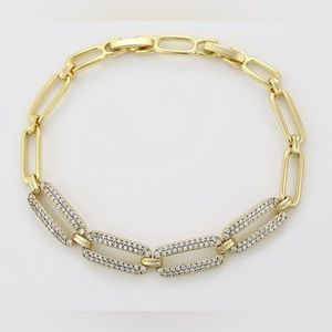 paperclip bracelet, brand new never worn has an extender for different sizing